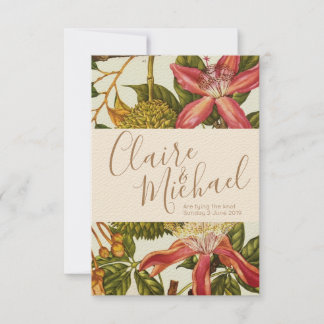 Vintage Red Passion Flower Weditation
