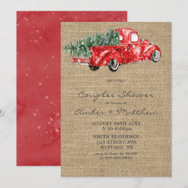 Vintage Red Truck Chá de Natal