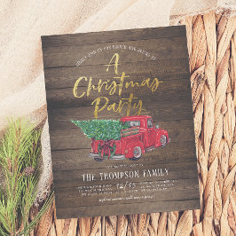 Vintage Red Truck & Xadrez Budget Festa de Natal