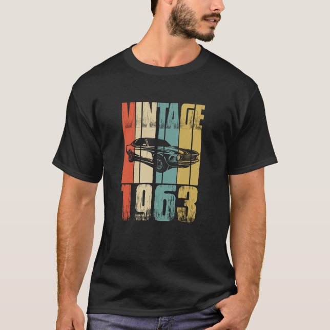 Vintage Retro 1963 T-Shirt (Frente)
