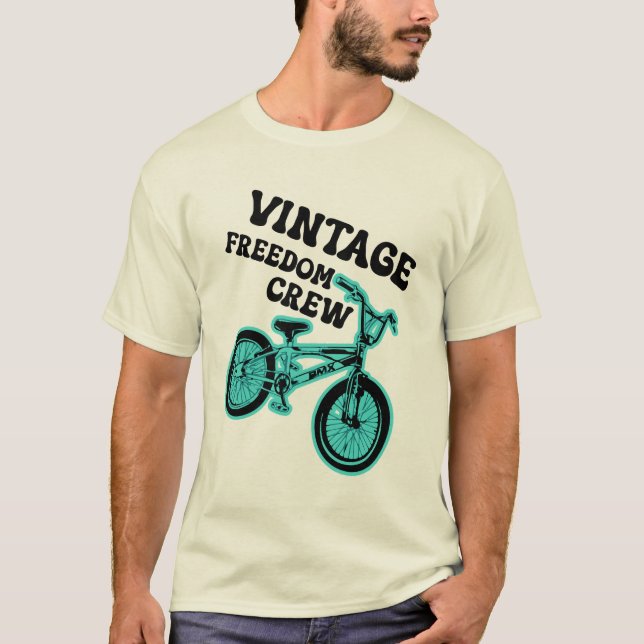 Vintage Retro BMX Nostalgia T-Shirt (Frente)
