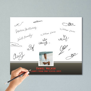 Vintage Retro Festa de formatura Assinando Foto do