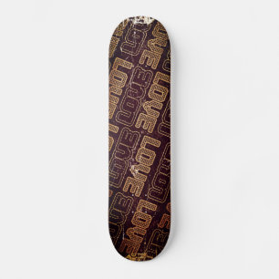 Vintage Retro Love - Skateboard