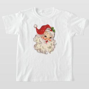 Vintage Retro Red Papais noeis Unisex Kids T-Shirt
