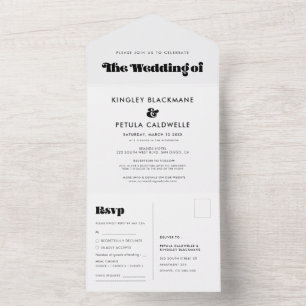 Vintage retro script casamento