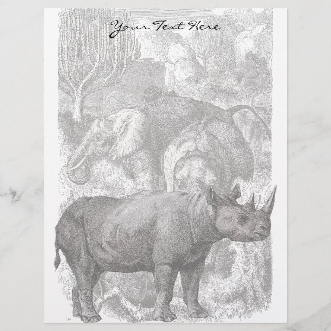 Vintage Rhino Letterhead (Frente)