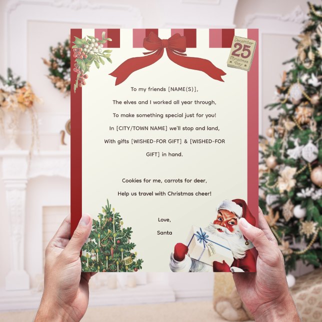 Vintage Rhyming Sibling Papais noeis de Natal (Criador carregado)