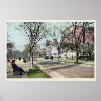 Vintage Riverside Dr. Nova Iorque, NY poster