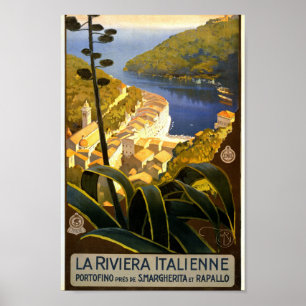 Vintage Riviera Poster Itália
