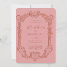 Vintage Rococo - Convites para Casamento