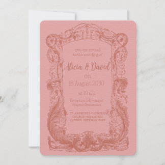 Vintage Rococo - Convites para Casamento