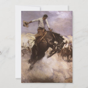 Vintage Rodeo Cowboy, Breezy Riding by WHD Koerner