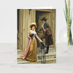 Vintage Romance - Cartão de Saudação