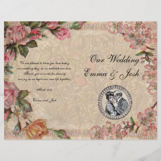 Vintage Romance Casal Antiquado Casamento de Rosas