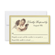 Vintage Romantic First Kiss RSVP