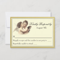 Vintage Romantic First Kiss RSVP