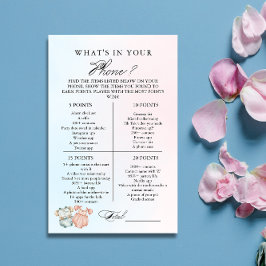 Vintage Rosa e Azul O que há no seu telefone