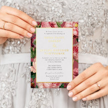 Vintage Rosa pink blush classic Wedding