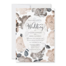 Vintage Rosas Convite à Tipografia de Casamento