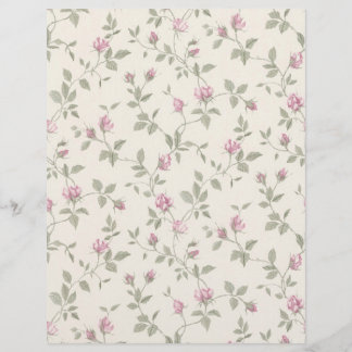 Vintage Rosebud Ivory Arts & Artesanato Scrapbook