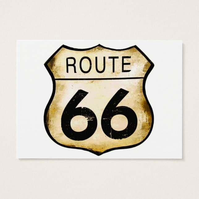 Vintage Route 66 Sign (Verso)