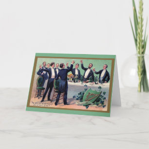 Vintage Rua de torrada irlandesa. Cartão do Dia d