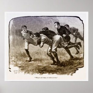 Vintage Rugby - Archival Impressão