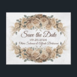 Vintage Rustic Beige Ouro Salve a data<br><div class="desc">Este Rosa de Beige Russo Vintage, Salve a Data é perfeito para o seu visual vintage, casamento no estilo rústico. O estilo branco-ouro das flores rosa acompanhadas pela textura minimalista da parede, a arte de fundo, ajudará a dar vida à sua visão! Este design de rosas ouros, toques de ouro...</div>