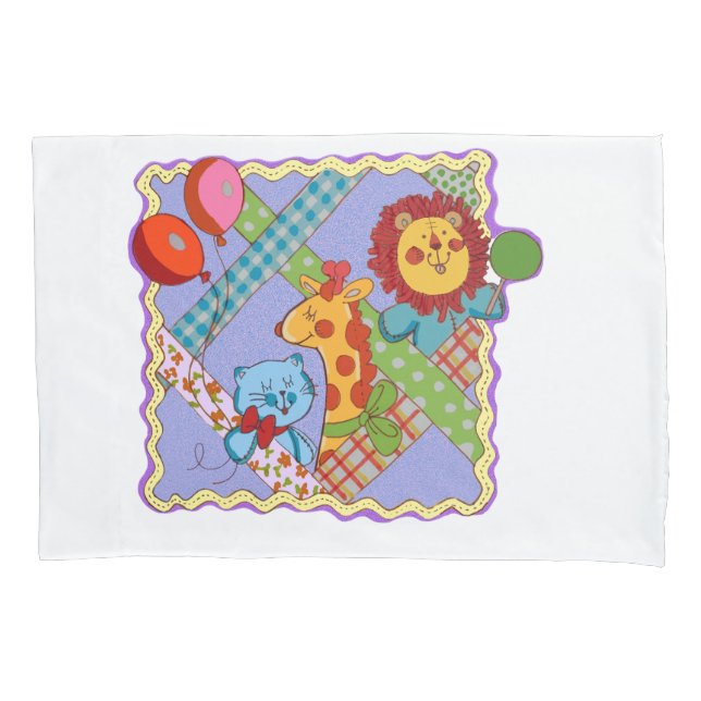 Vintage Safari Animals Pillowcase (Frente)