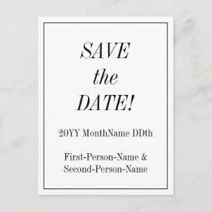 Vintage "SALVE a DATA!" Cartão Postal