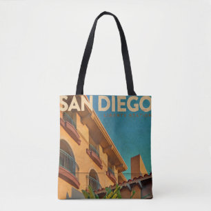 Vintage San Diego Tote Bag
