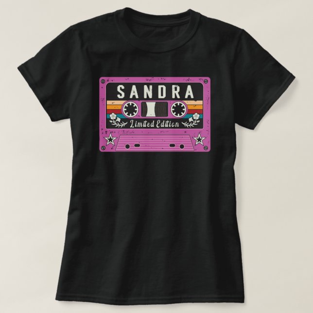Vintage Sandra Name T-Shirt (Frente do Design)