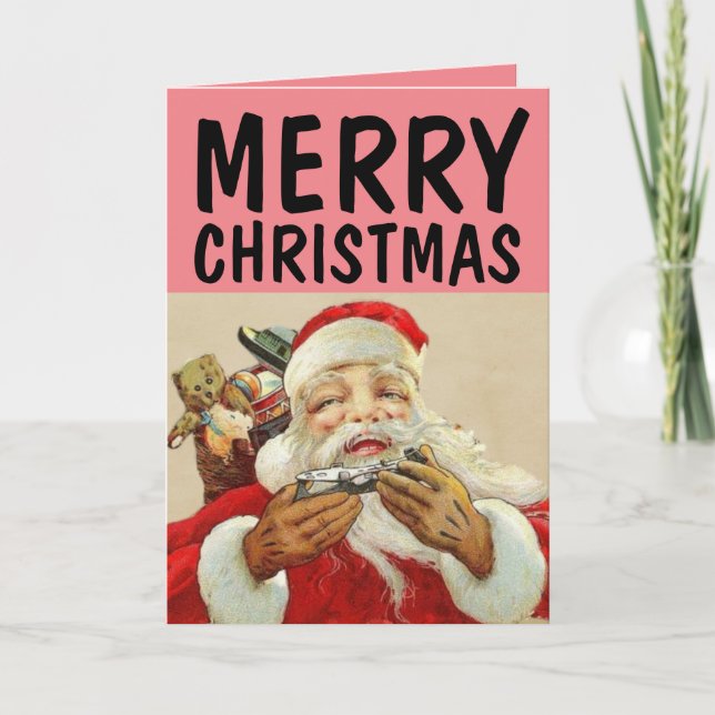 VINTAGE SANTA CLAUS CHRISTMAS CARTÕES (Frente)