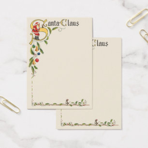 Vintage Santa Claus, Fronteira de Natal decorativa