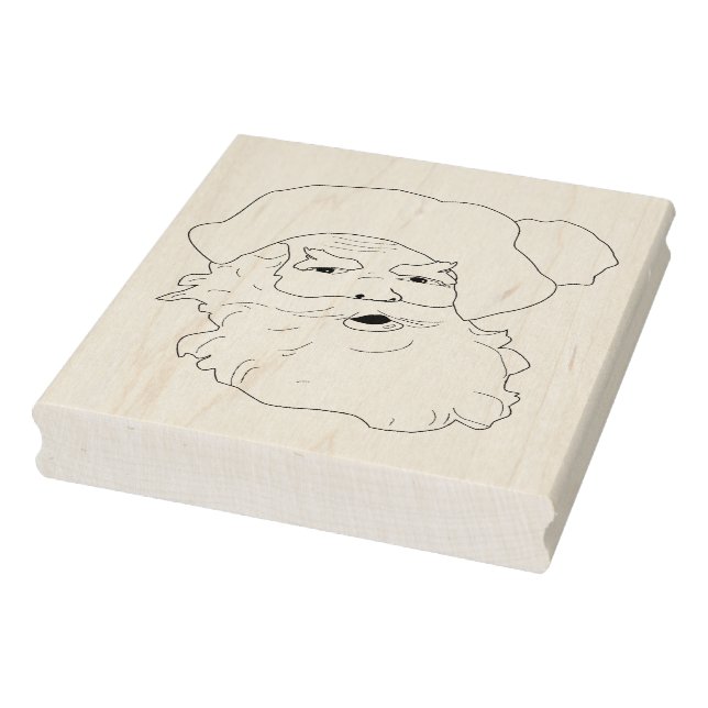 Vintage Santa Clause encara carimbo (Carimbo)