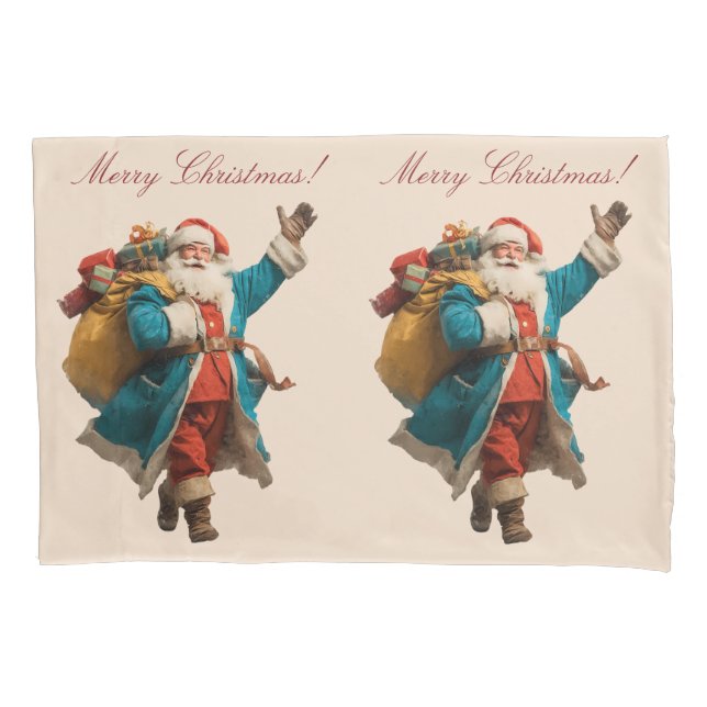 Vintage Santa Personalized Christmas Design (Frente)
