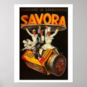 Vintage" Savora" Poster 12 x 16