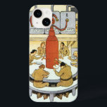 Vintage Science Fiction, Cientistas Labratórios Co<br><div class="desc">Ilustração Vintage Science Fiction futurística image laboratorial com um grupo de cosmonautas russos,  cientistas ou astronautas com intervalo jante. Eles estão comendo sua sopa de farinha líquida de grandes tubos. A sua comida inclui vitaminas,  hormonas e calorias! Design de ficção científica com retrô clássico de quadrinhos.</div>