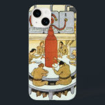 Vintage Science Fiction, Cientistas Labratórios Co<br><div class="desc">Ilustração Vintage Science Fiction futurística image laboratorial com um grupo de cosmonautas russos,  cientistas ou astronautas com intervalo jante. Eles estão comendo sua sopa de farinha líquida de grandes tubos. A sua comida inclui vitaminas,  hormonas e calorias! Design de ficção científica com retrô clássico de quadrinhos.</div>