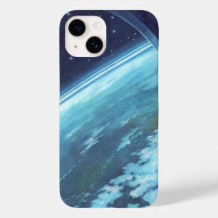 Vintage Science Fiction, Earth at Night with Stars