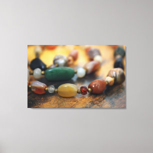 Vintage Scottish Agate Necklace Na moda Canvas