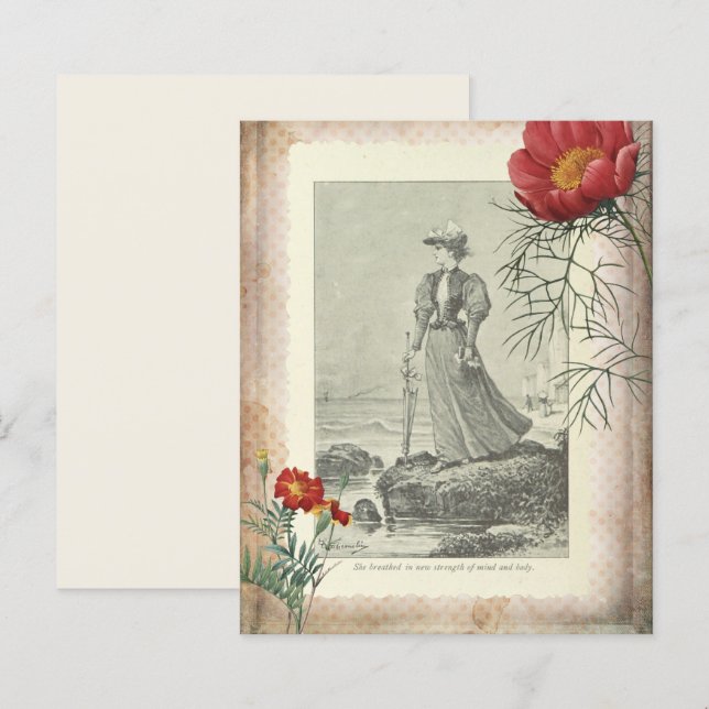 Vintage Scrapbook Paper (Frente/Verso)