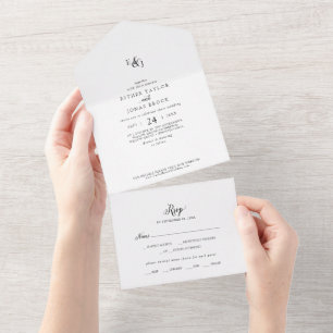 Vintage Script Wedding