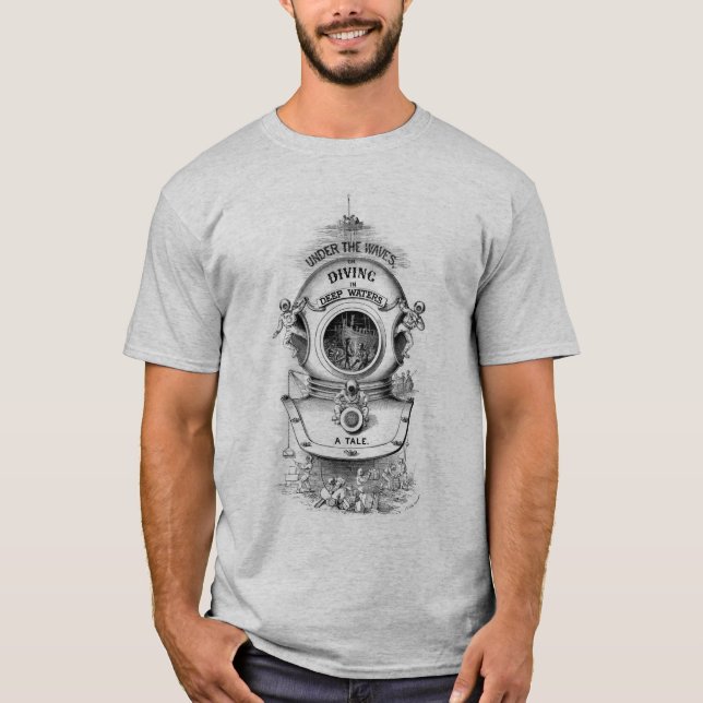 Vintage SCUBA image T-Shirt (Frente)
