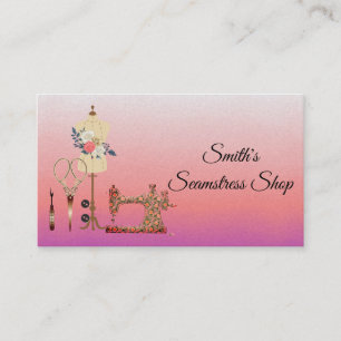 Vintage Seamstress Cartão de visita