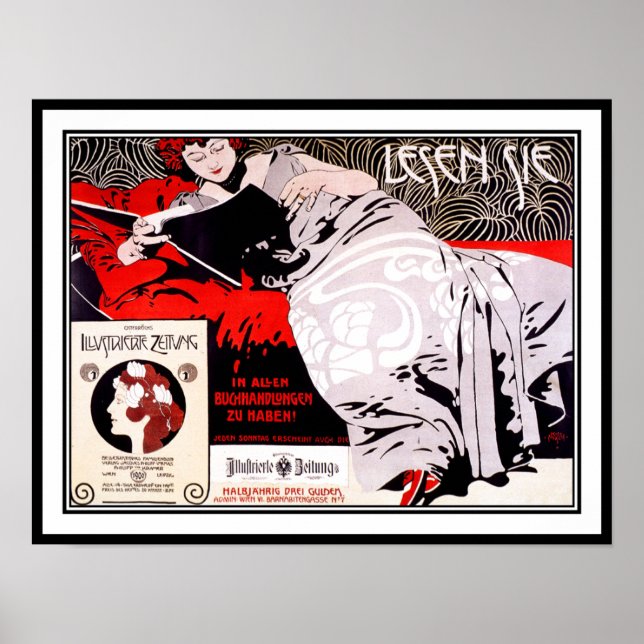 Vintage Secessão Poster austríaca: Kolo Moser (Frente)