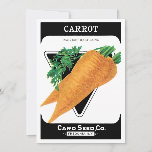 Vintage Seed Packet Label Art, Danvers Carrots (Frente)