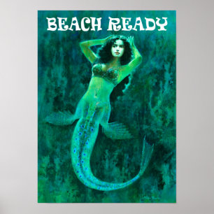 Vintage Sereia Poster "BEACH READY"