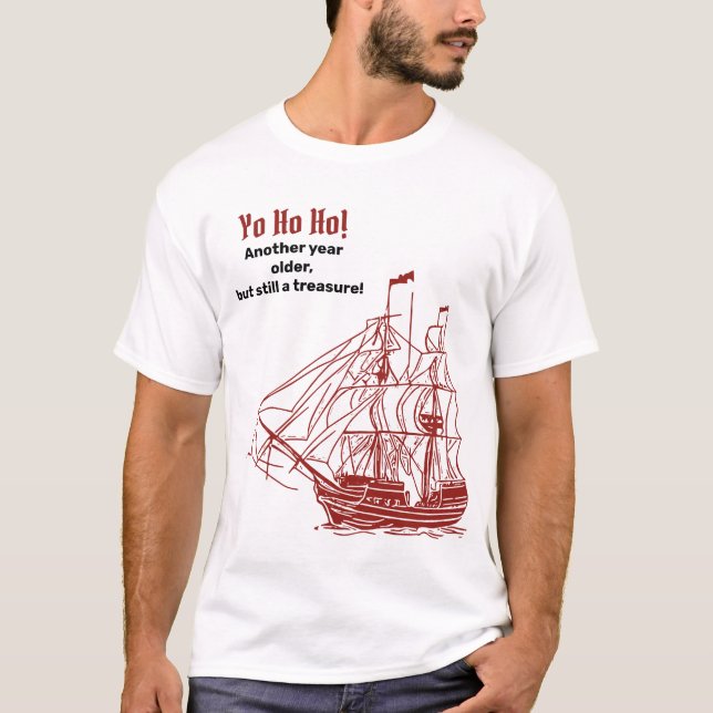 Vintage Ship Sketch T-Shirt (Frente)
