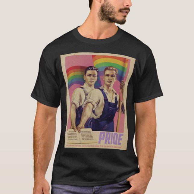 Vintage SHOUT IT Pride T-Shirt (Frente)